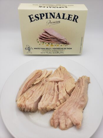 Image of Espinaler premium white tuna belly on plate