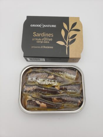 Image of Groix & Nature Sardines in Olive OIl opened tin