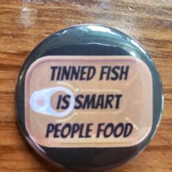 Image of tinned fish is smart people food button