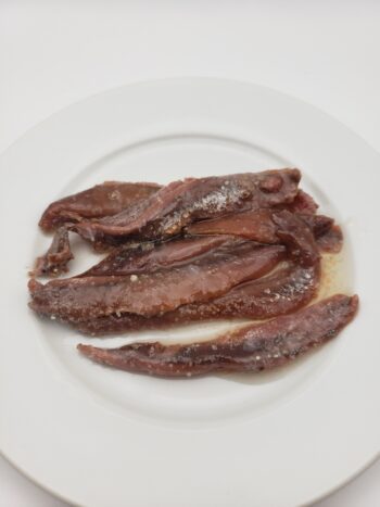 Image of olasagasti anchovies on plate