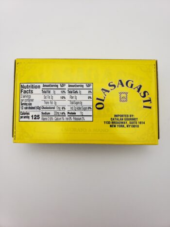 Image of olasagasti ventresca back label