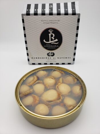 Image of Real Conservas variegated scallops open tin