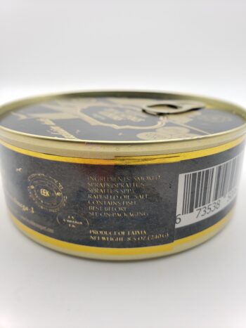 Image of Belveder smoked sprats 240g side of tin