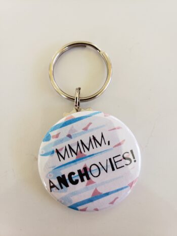 Image of mmmm, anchovies keychain