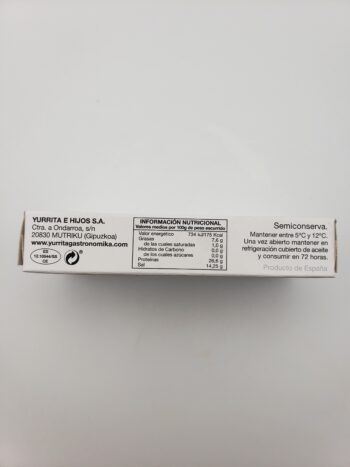 Image of Yurrita anchoa side label