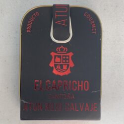 Image of the front of a tin of El Capricho Atun Rojo Salvaje (Bluefin Tuna) in Extra Virgin Olive Oil