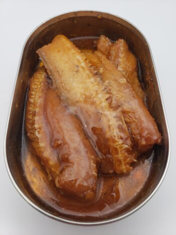 Image of Old Fisherman roasted eel open tin