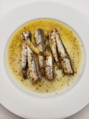 Image of Ferrigno fishermans anchovies on plate