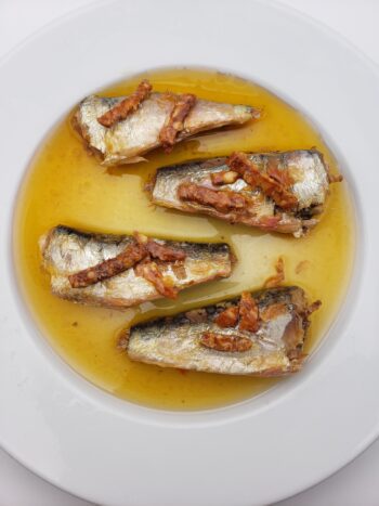 Image of Ferrigno sardines a la camarguaise on plate