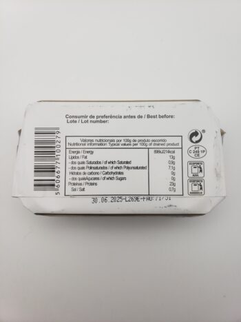 Image of MInerva ventresca de atum em azeite back label