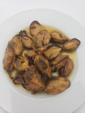 Image of Mary Manette smokey mussels on plate