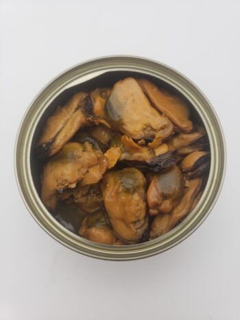 Image of Mary Manette smokey mussels in tin