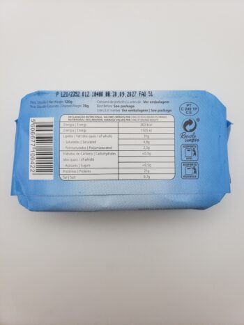 Image of Minerva skipjack tuna filets back label