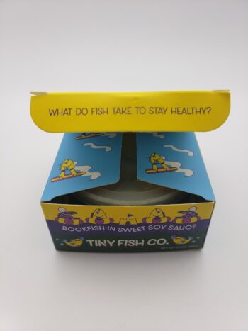 Image of Tiny Fish Co. rockfish in soy sauce open box