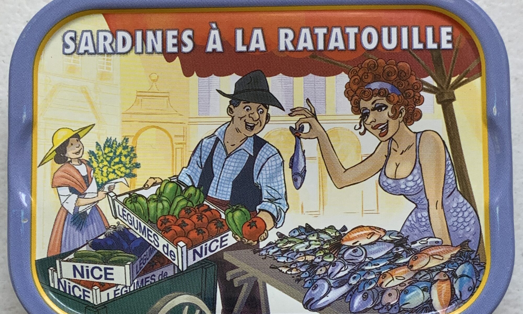 Image of the front of a tin of Ferrigno La Bonne Mer Sardines à la Ratatouille