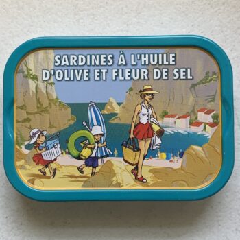 Image of the front of a tin of Ferrigno La Bonne Mer Sardines in Extra Virgin Olive Oil and Fleur de Sel