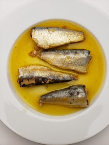 Image of Ferrigno 2018 vintage sardines on plate