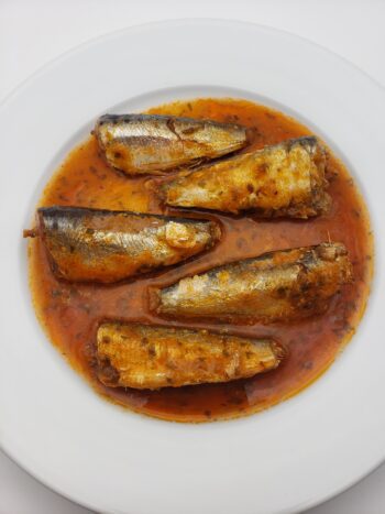 Image of Ferrigno sardines in escabeche on plate