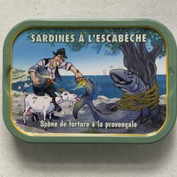 Image of the front of a tin of Ferrigno La Bonne Mer Sardines à l'escabèche (Sardines in Escabeche)
