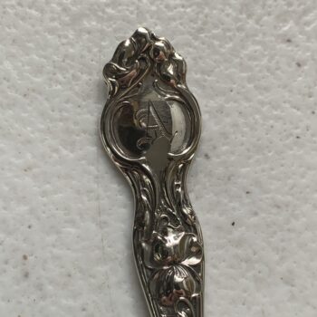 Image of the Monogram on a Cocktail Fork