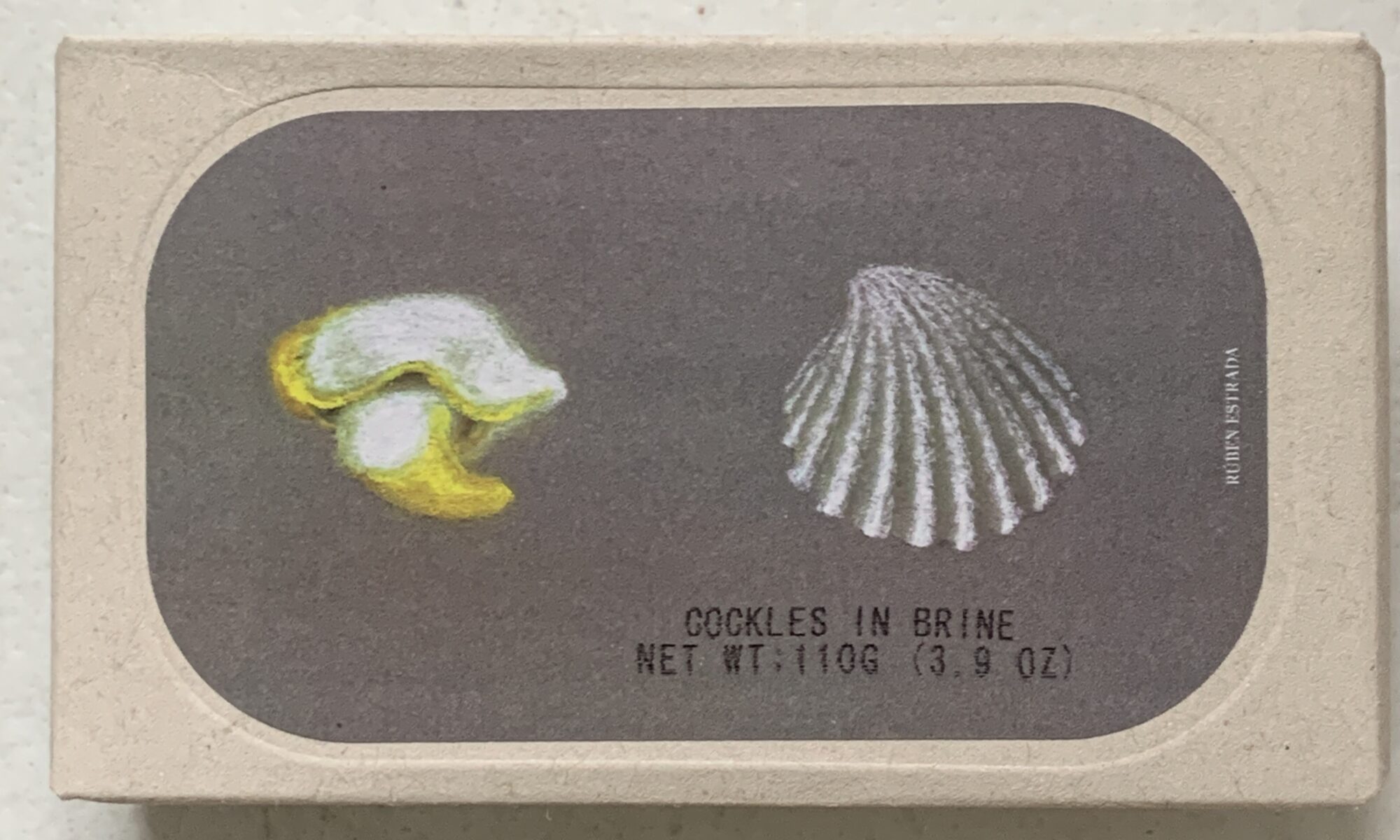 Image of the front of a package of José Gourmet Cockles in Brine 25/30