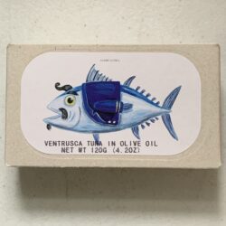 Image of the front of a package of José Gourmet Ventresca of Yellowfin Tuna in Olive Oil