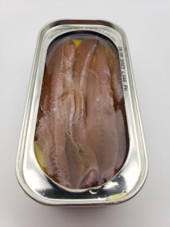Image of Rizzoli anchovies in olive oil open tin