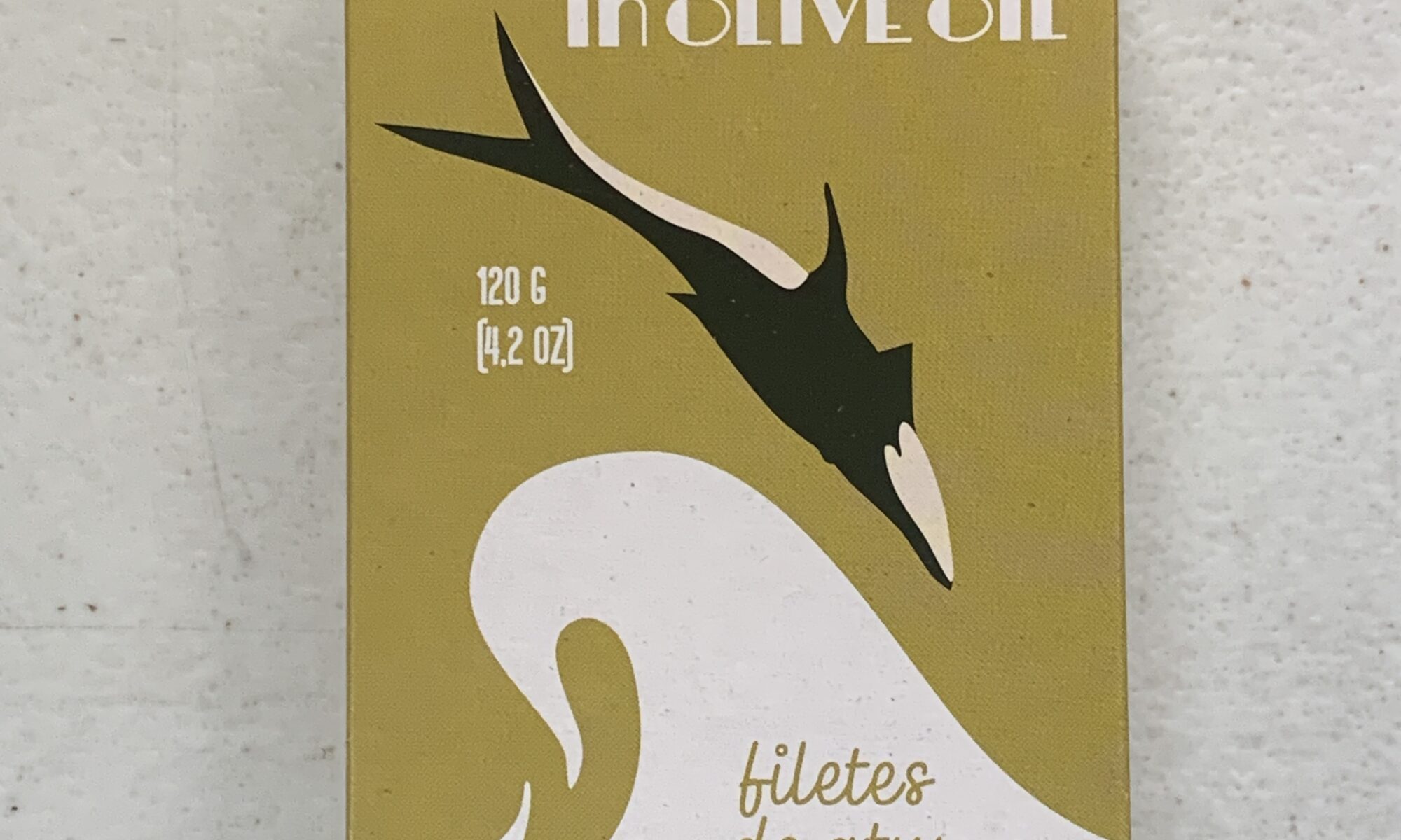Image of the front of a package of Ati Manel Tuna Fillets in Olive Oil