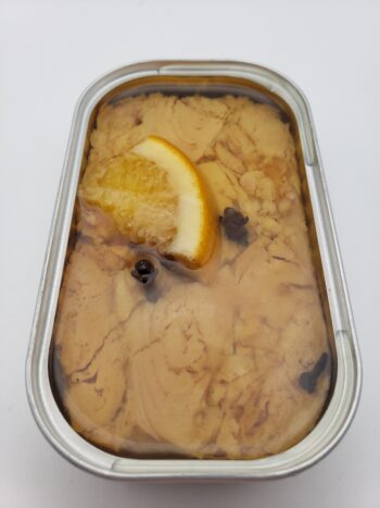 Image of Don Gastronom tuna with orange and clove opened tin