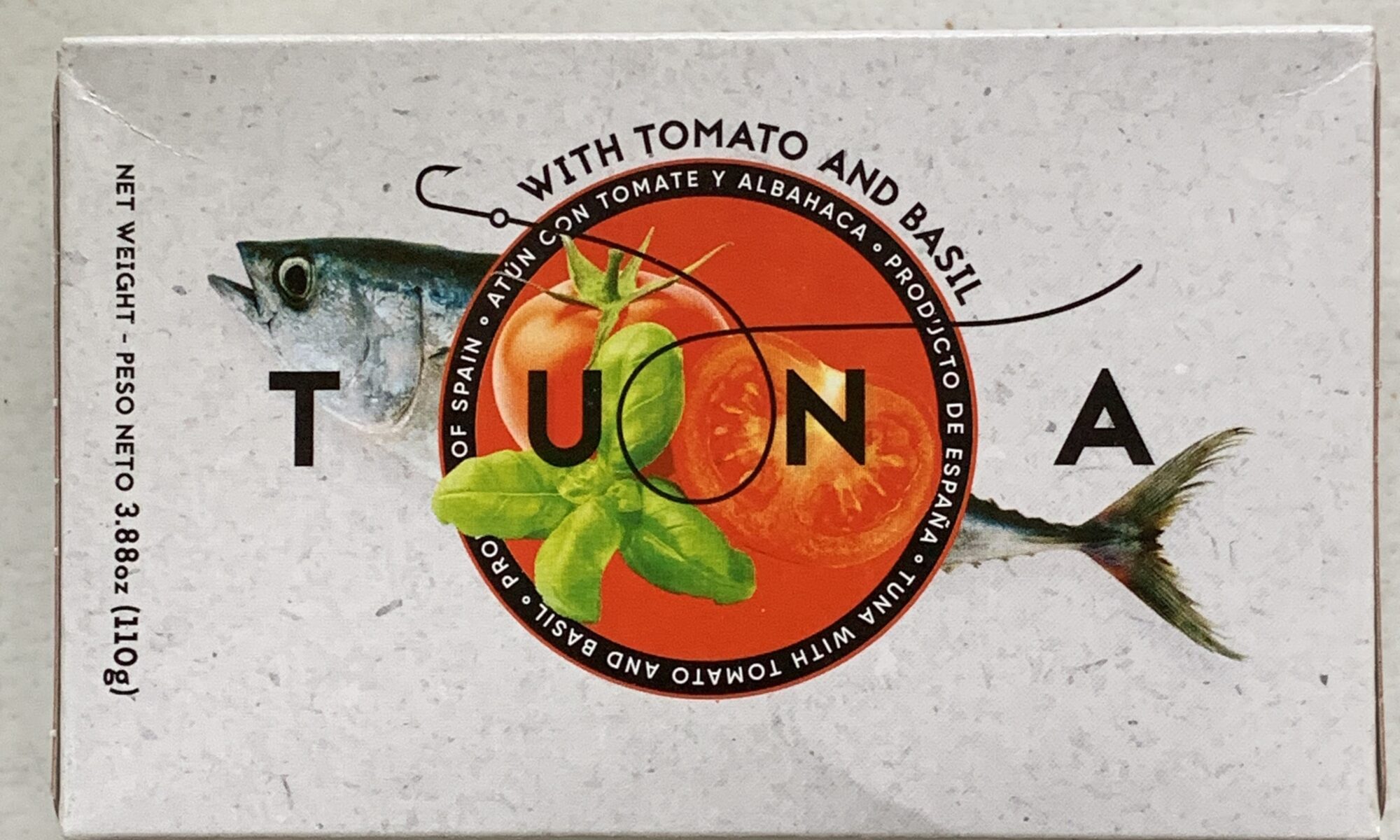Image of the front of a package of Don Gastronom (La Narval) Yellowfin Tuna with Tomato and Basil