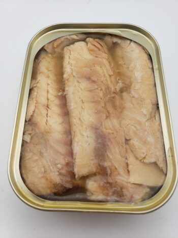 Image of Ferrigno salmon in water opened tin