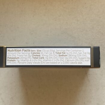 Image of the Nutrition Info panel of a package of Ramón Peña Cockles in Brine, 30/35 (Big), Gold Line