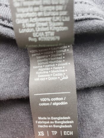 Image of Rainbow Tomatoes Garden black t-shirt cotton label