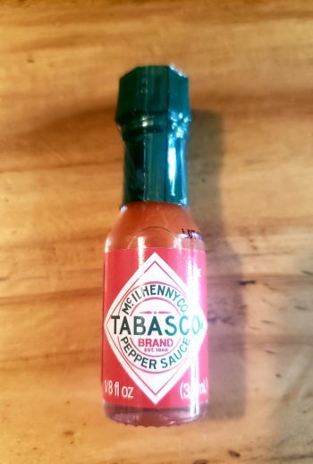 Image of mini bottle of original Tabasco sauce