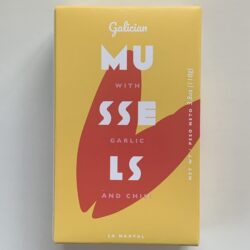 Image of the front of a package of Don Gastronom (La Narval) Mussels in Spicy Garlic Sauce
